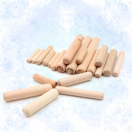 200pcs6x30mm ευθείες ραβδωτές ξύλινες καρφίτσες για χειροτεχνίες επίπλων