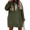 Women's Solid Hooded Fleece Sweatshirt Long Sleeve Pullover 8