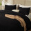 Σετ πάπλωμα Fluffy King – Υπερ-μαλακή ψεύτικη γούνα 3D Grid Jacquard, 3 τεμάχια μαύρα 1