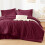 Burgundy Comforter Set Soft Lightweight 7-Piece 5