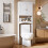 Over-the-Toilet Storage Cabinet White Freestanding 3-Tier 2