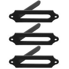 Lot de 3 porte-manteaux muraux en forme de crâne d'animal, fixation européenne, noir
