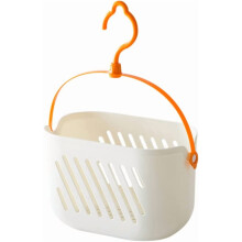 Panier de douche suspendu en plastique avec crochet (1 pièce)