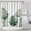 Κουρτίνες ντους Monstera Tropical Palm, Κουρτίνες ντους αγροικίας για μπάνιο, Σετ 3