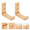 2 ganchos plegables para abrigos, de pared, resistentes, para el hogar. 3