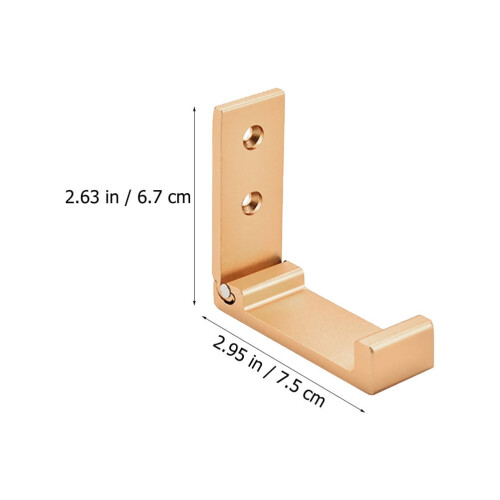 2 ganchos plegables para abrigos, de pared, resistentes, para el hogar. 1
