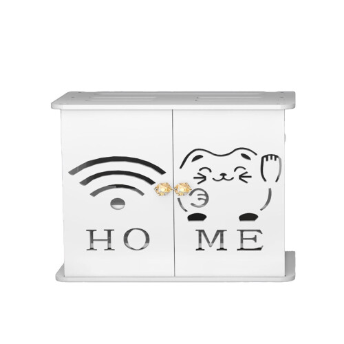 Κουτί αποθήκευσης δρομολογητή WiFi, γωνιακός διοργανωτής μόντεμ τηλεόρασης 1 τεμ. 1