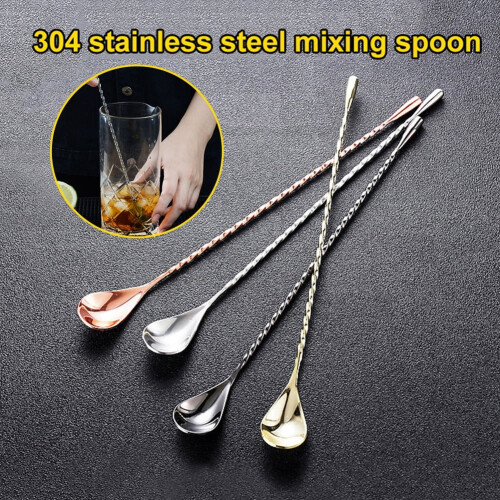 Cuillère à cocktail en acier inoxydable 30 cm 1