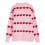 Damen-Strickjacke mit Herzmuster, V-Ausschnitt, lässiger Pullover 6