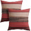 Fundas de almohada de lino de 45 x 45 cm, estampado de eucalipto, 2 unidades. 2