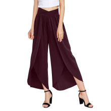 Weit geschnittene Hosen für Damen, hochtaillierte Culottes, Palazzo-Hosen, Yogahosen, Hippie-Hosen, Boho-Hosen, Strandhosen in Übergrößen,