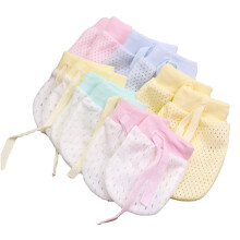 Baby Mittens Mesh Adjustable: 4 Pairs Soft Infant No Scratch Mittens Baby Gloves