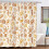 Ναυτική παράκτια κουρτίνα ντους με σχέδιο αστερία, κοχύλι και κοράλι, κίτρινη, 72x84 6