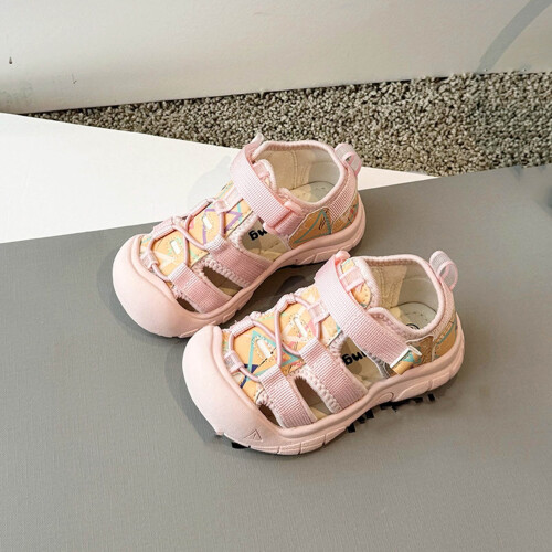 Sandales d'été amples pour enfants Ediodpoh, roses, pointure 6,5. 1