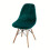 Housse de chaise extensible en velours – 1 pièce 1