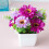 Crisantemo artificiale e bonsai di gypsophila in vaso 4