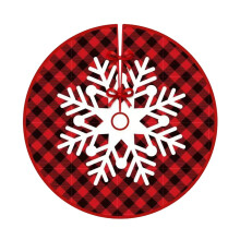 48" Velvet Christmas Tree Skirt – Round Base Cover for Living Room, Fireplace, Table Top; Holiday Decor Compatible with All Trees