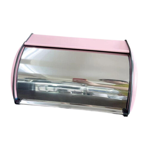 Bread Box Multipurpose Bread Bin with Roll Lid Bread Keeper Bread Storage Holder Red 1