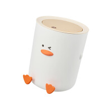 Elegante eendprullenbak met drukdeksel Home Decoratieve