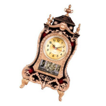 L'horloge de cheminée décorative Vintage européenne joue-Rouge