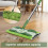Balai plat en microfibre pour planchers de bois franc – 5 lingettes, 4