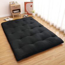 Japanese Floor Futon Mattress Full Size, Foldable & Portable Roll Up Tatami Mattress Sleeping Pad for House Camping Dorm, Black