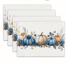 Herfst placemats, 4 stuks, linnen, 12x18 inch