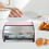 Bread Box Multipurpose Bread Bin with Roll Lid Bread Keeper Bread Storage Holder Red 7