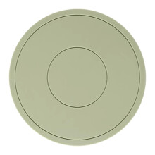 Ronde, hittebestendige siliconen placemats, set van 4