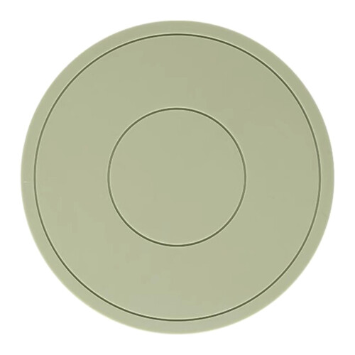 Ronde, hittebestendige siliconen placemats, set van 4