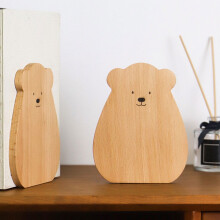 FRCOLOR 2 Pcs Rack Bear Bookends Practical Home Accessory Cute Office