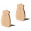 FRCOLOR 2 Pcs Rack Bear Bookends Practical Home Accessory Cute Office 4