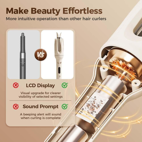Automatic Curling Iron Rotating Wand Ceramic Negative Ion 1