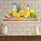 Fade Resistant Lemon Honeys Shelf Pattern PVC Sticker Crafting 7