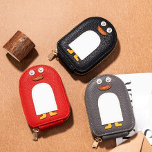 Cute Penguin PU Credit Card Wallet for Women