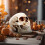 Resin Skull Model for Home Decoration White 8