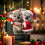 Akryl julesnømann anheng ornament 4