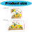 Fade Resistant Lemon Honeys Shelf Pattern PVC Sticker Crafting 3