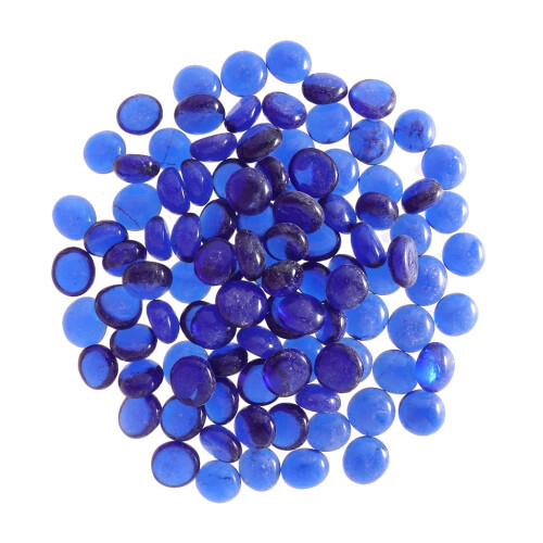 100 peças de bolinhas de gude redondas para enchimento de vasos, 17-20 mm/0,7-0,8 polegadas, azul escuro 1