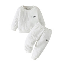 Completo felpa e pantaloni con dinosauro per bambini Ediodpoh, abbigliamento casual a maniche lunghe per bambini dai 9 ai 12 mesi – Adatto all'uso