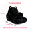 Μαξιλάρι καρέκλας Black Kitty Cute - με πλάτη, αντιολισθητικό και μαλακό για καρέκλα 3