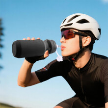 Borraccia da bici a prova di perdite, apribile con una sola mano - Materiale per alimenti, 610 ml, ideale per ciclismo, fitness e attività