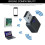 Ricevitore audio per auto Bluetooth 5.1 con ingresso AUX da 3,5 mm e USB. 6