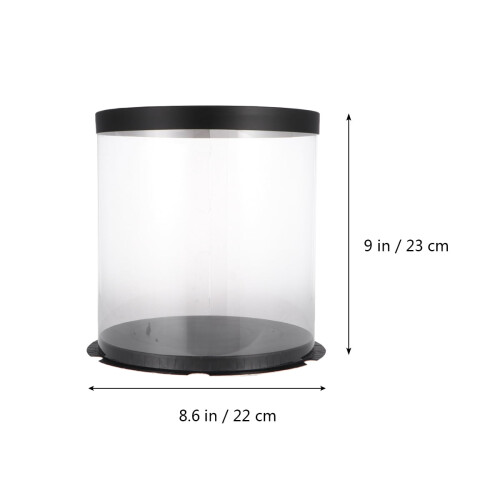 Contenitore per torte con coperchio a cupola trasparente e base da 6 pollici 1
