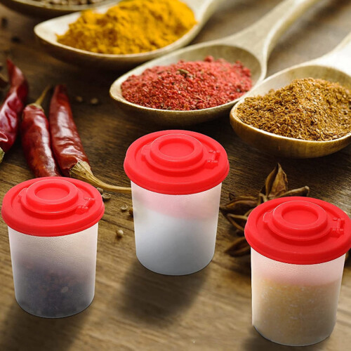 Saliera e pepiera in plastica trasparente – ermetiche, 2
