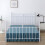 Jupe de lit blanche Queen avec plateforme et volant, 60 x 80 pouces, 4