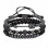 DESIGNICE Pulseras Para Hombres Μαύρες Χάλκινες Χάντρες για Άνδρες, Δώρα για Αγόρια, Βραχιόλι 1