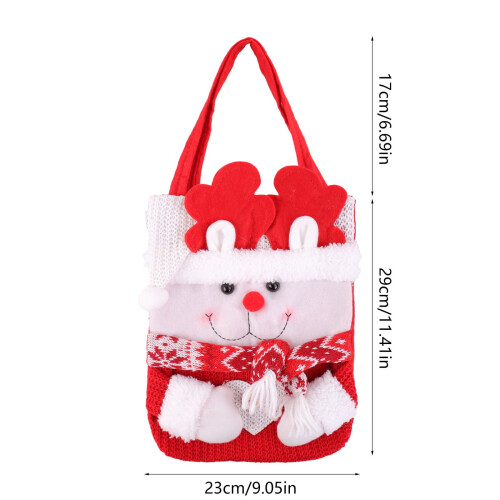 Sacs cadeaux de Noël – Sacs à cordon tricotés, assortis 2