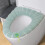 Gestrickter WC-Sitzbezug mit Griff – warm, waschbar, 3