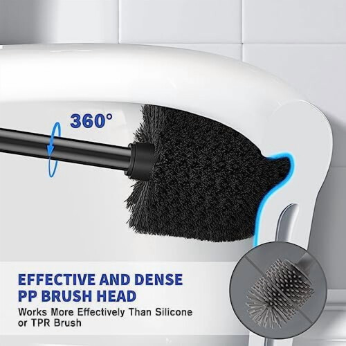 WC-Bürste und Halter-Set aus Edelstahl 2
